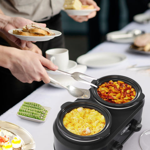 Sunvivi oval dual‑pot design ideal for buffet service