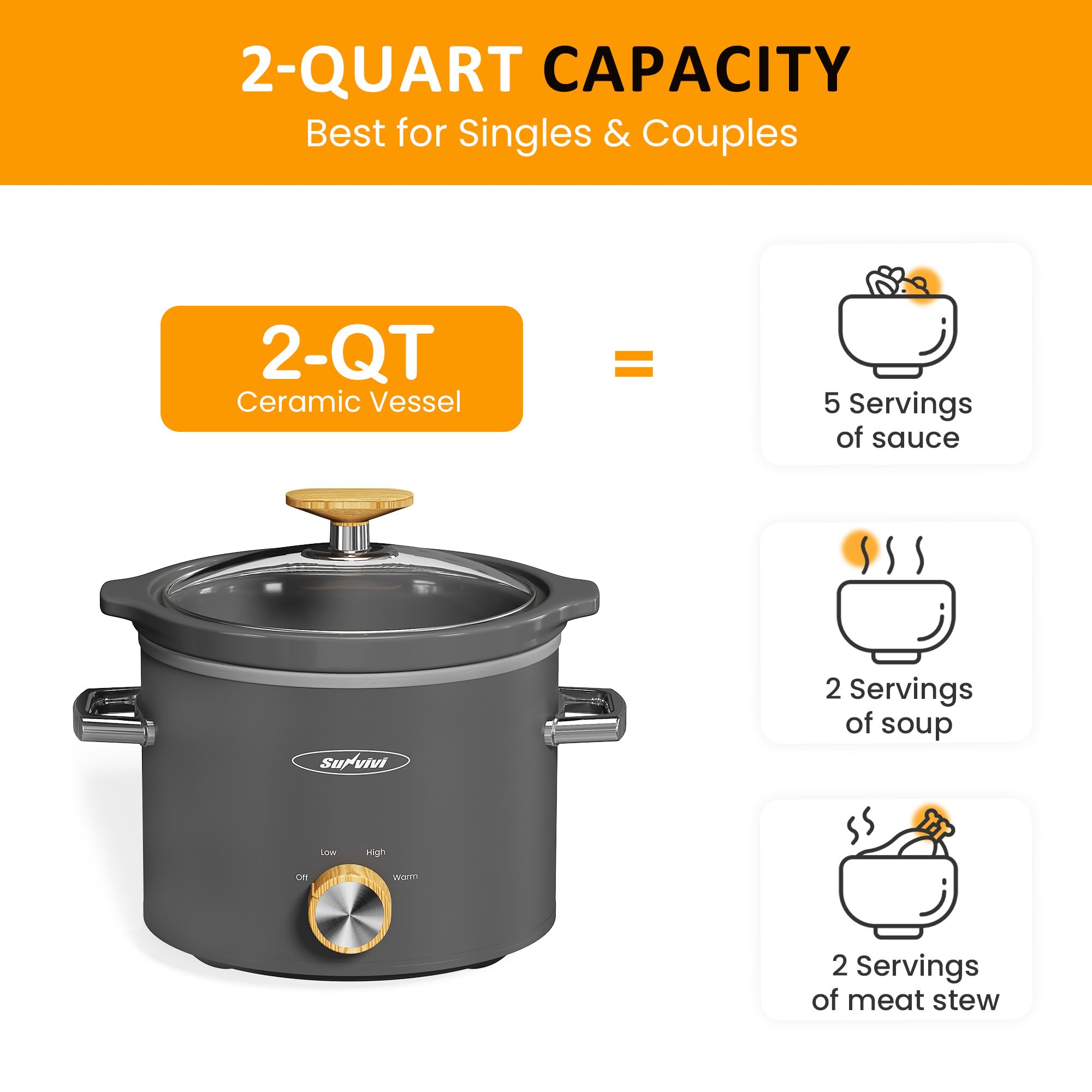 Sunvivi glass lid provides clear monitoring during cooking