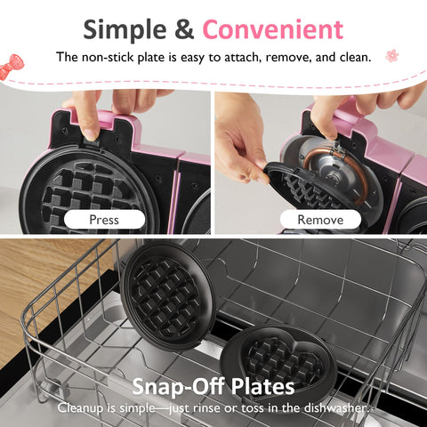 Sunvivi removable ceramic-coated plates for easy release and quick cleanup.