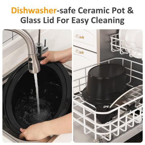 Sunvivi scratch-resistant ceramic pot for easy cleaning.