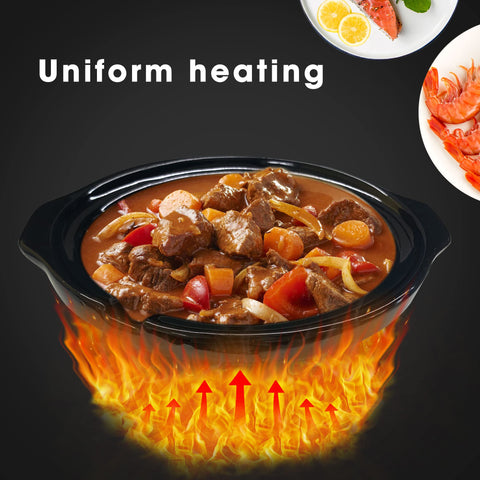 Sunvivi slow cooker cool-touch handles for safe lifting