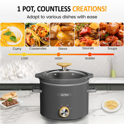 Sunvivi three heating settings for versatile meal prep