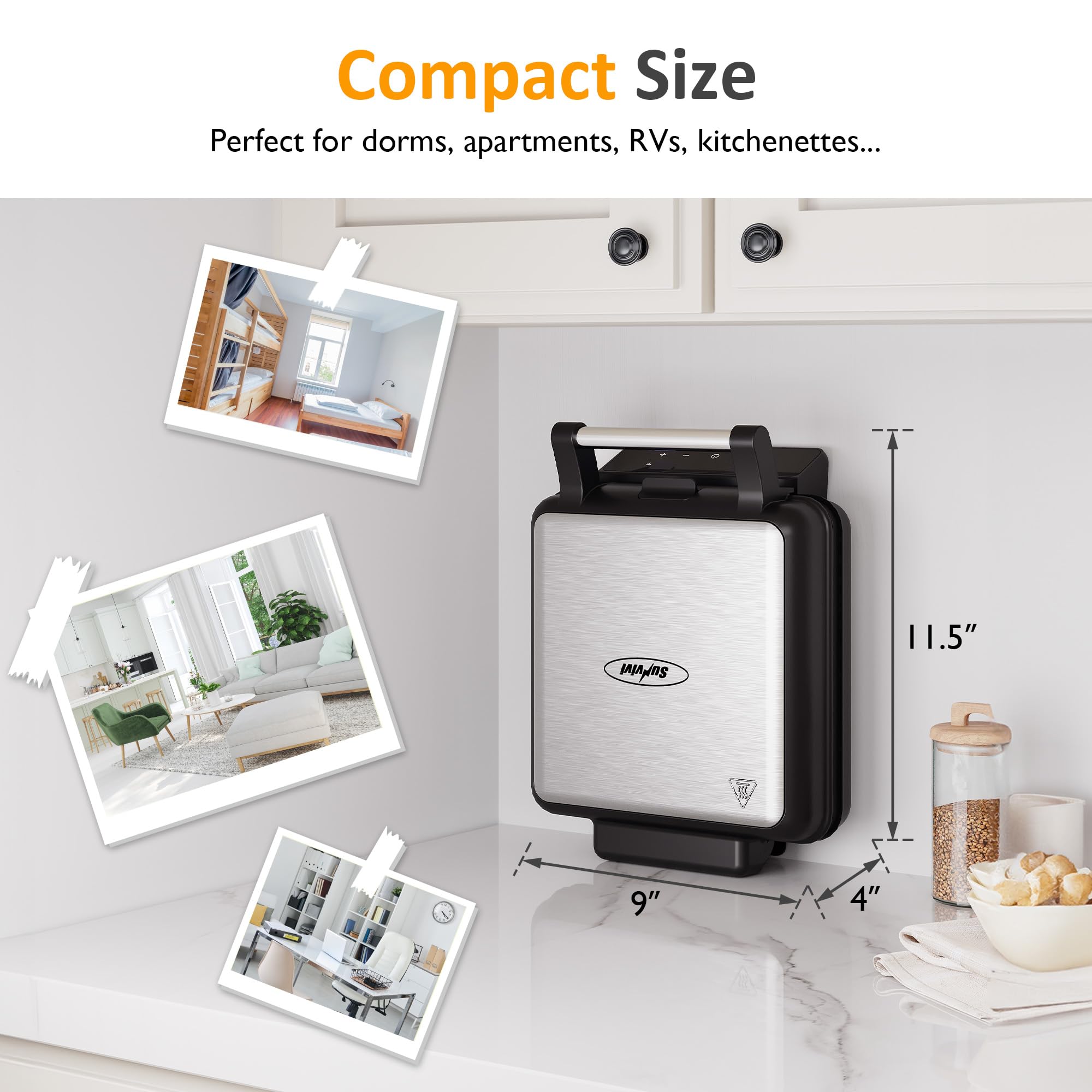 Sunvivi 4-slice design ideal for family meals and gatherings.