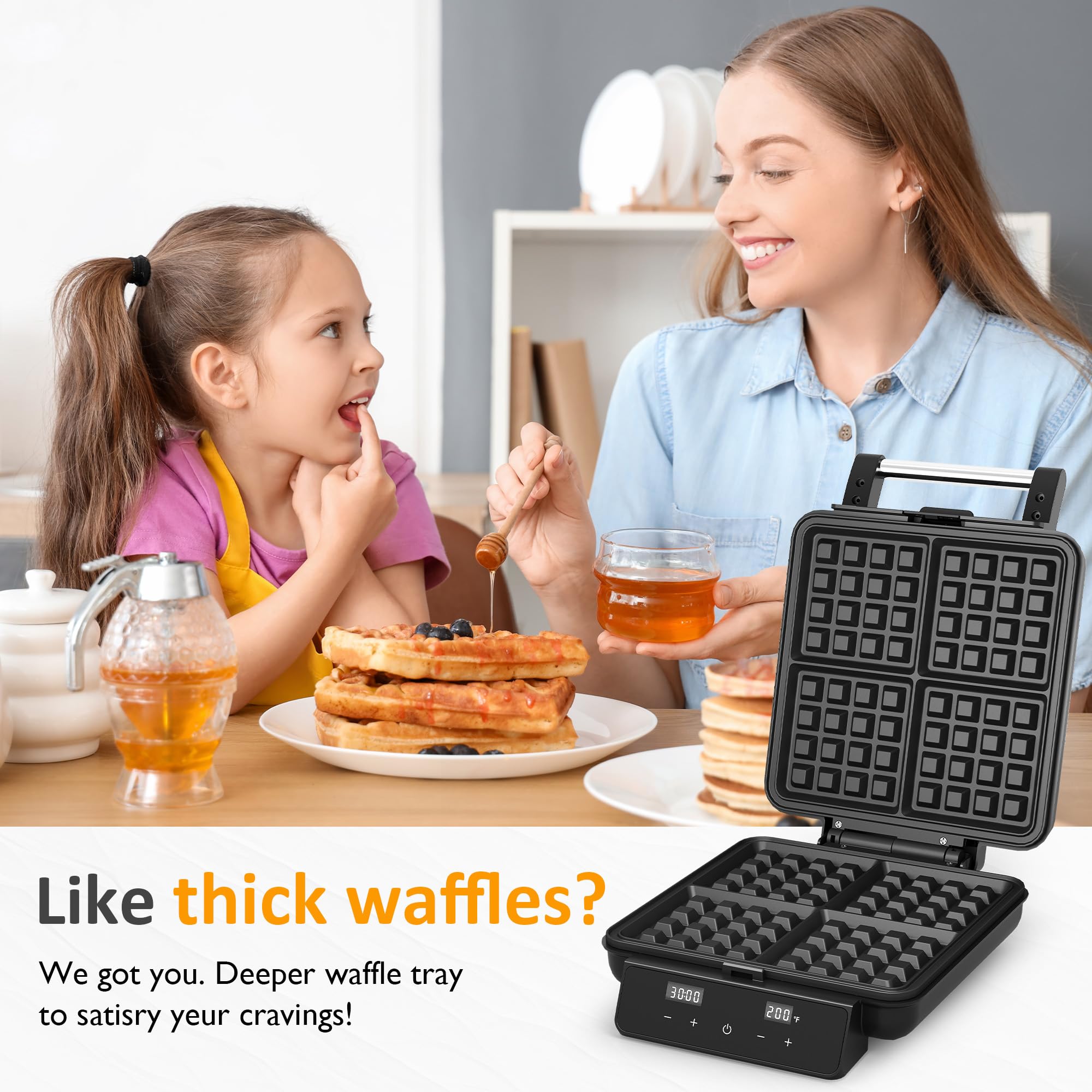Sunvivi compact, portable waffle maker fits small kitchens and camping trips.