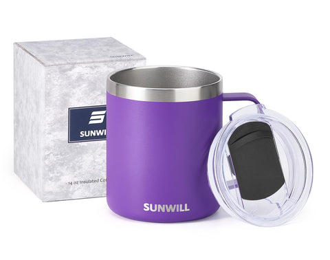 Sunwill BPA-free lid with spill protection helps prevent leaks on the go