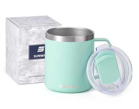 SUNWILL BPA-free lid close-up with sliding cover and spill resistance.