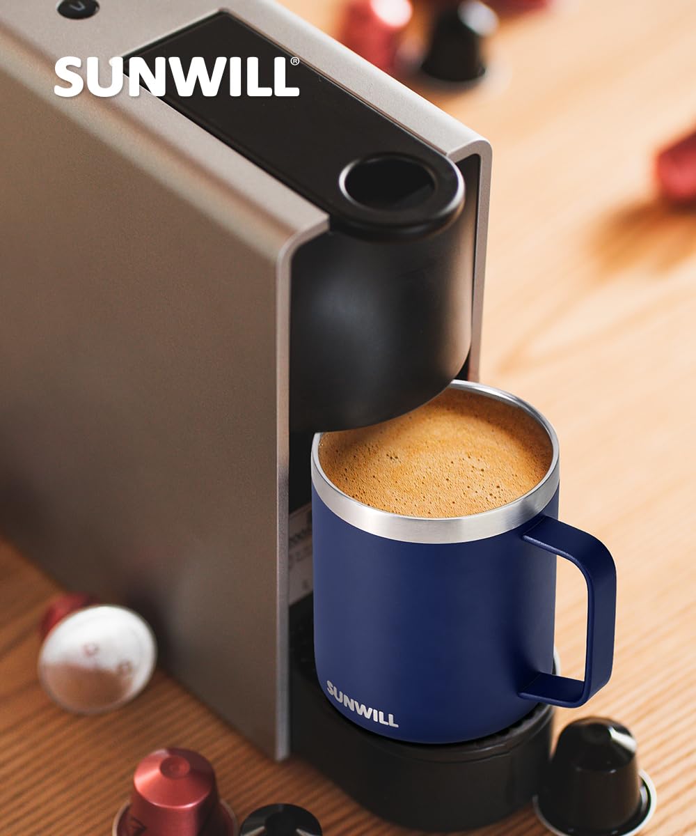SUNWILL BPA-free lid seals, spill-friendly design for home, office, or travel