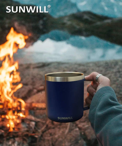 SUNWILL mug ideal for camping, office, and home use with reliable performance.