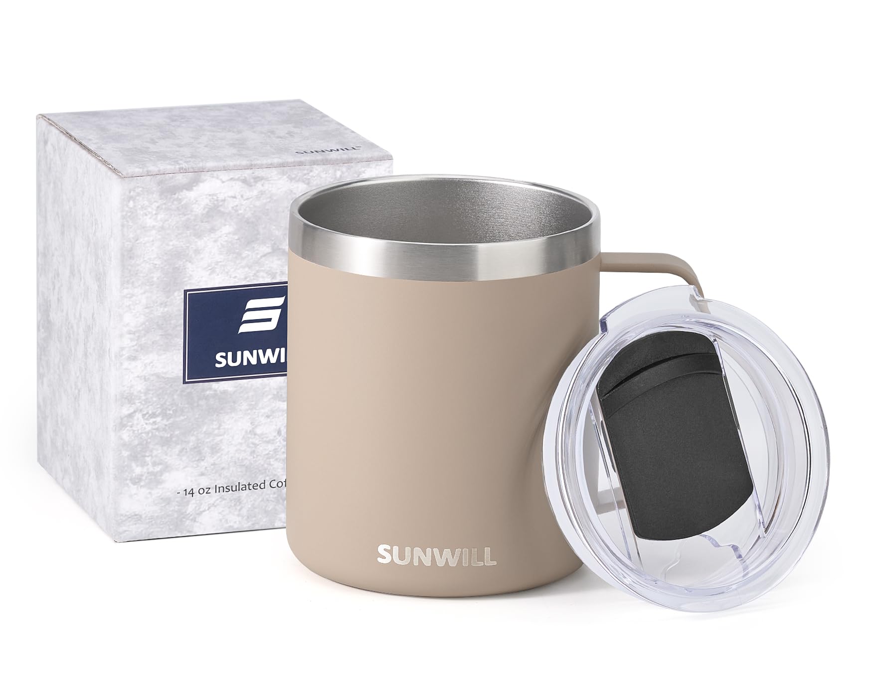 SUNWILL taupe powder-coated finish provides grip and durability.