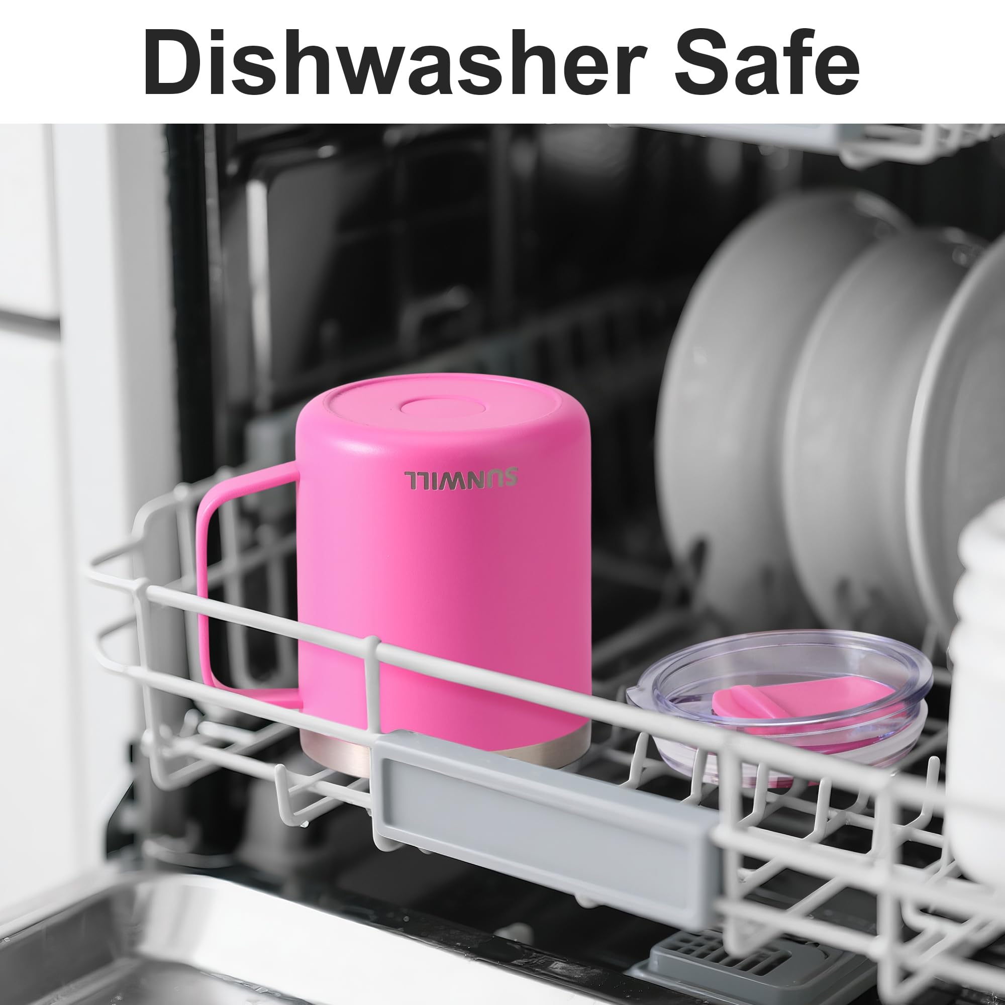 SUNWILL travel mugs 4-pack yellow color for cheerful gifting and daily use.