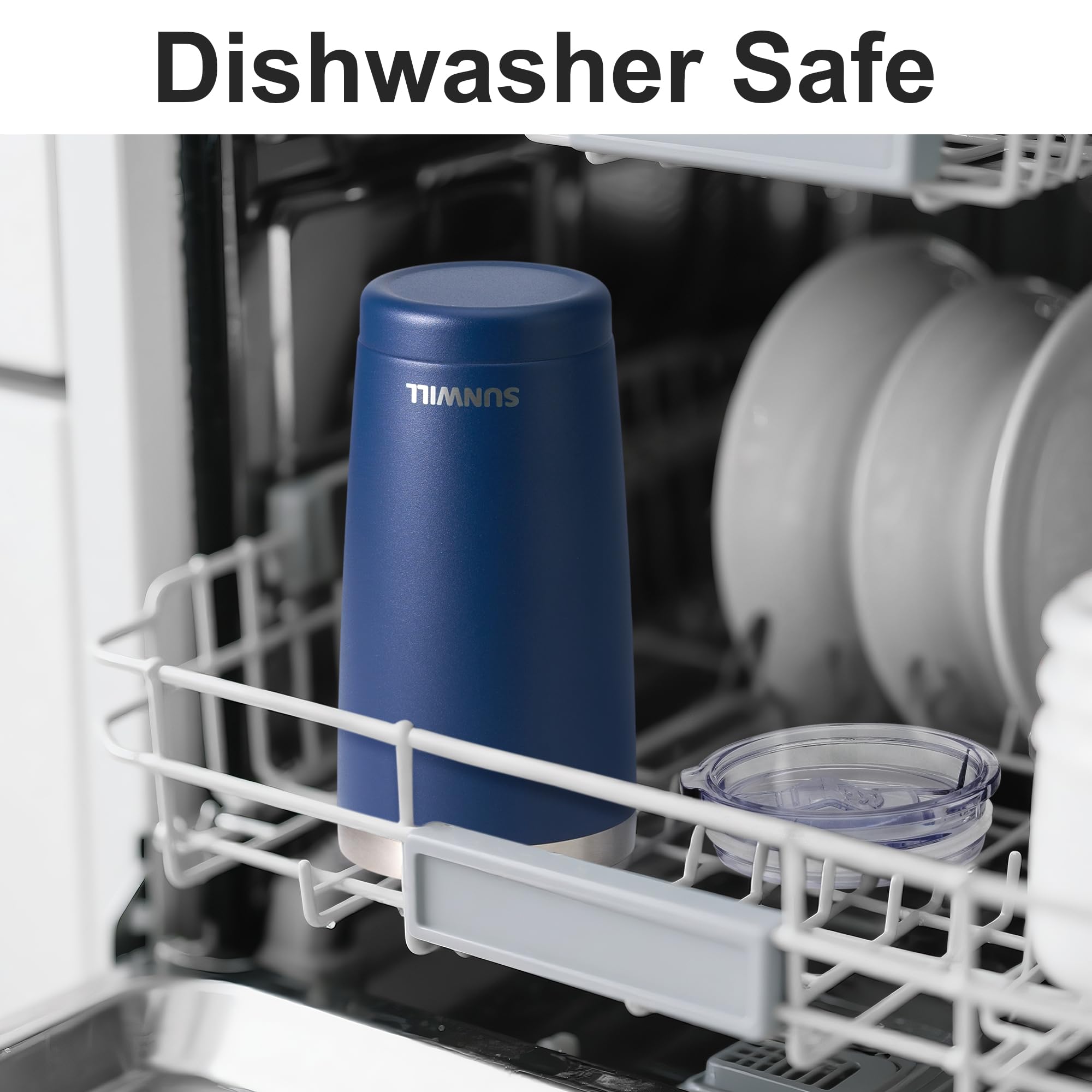 SUNWILL Travel Coffee Tumbler 20oz car-cup-holder-fit demonstrates vehicle compatibility