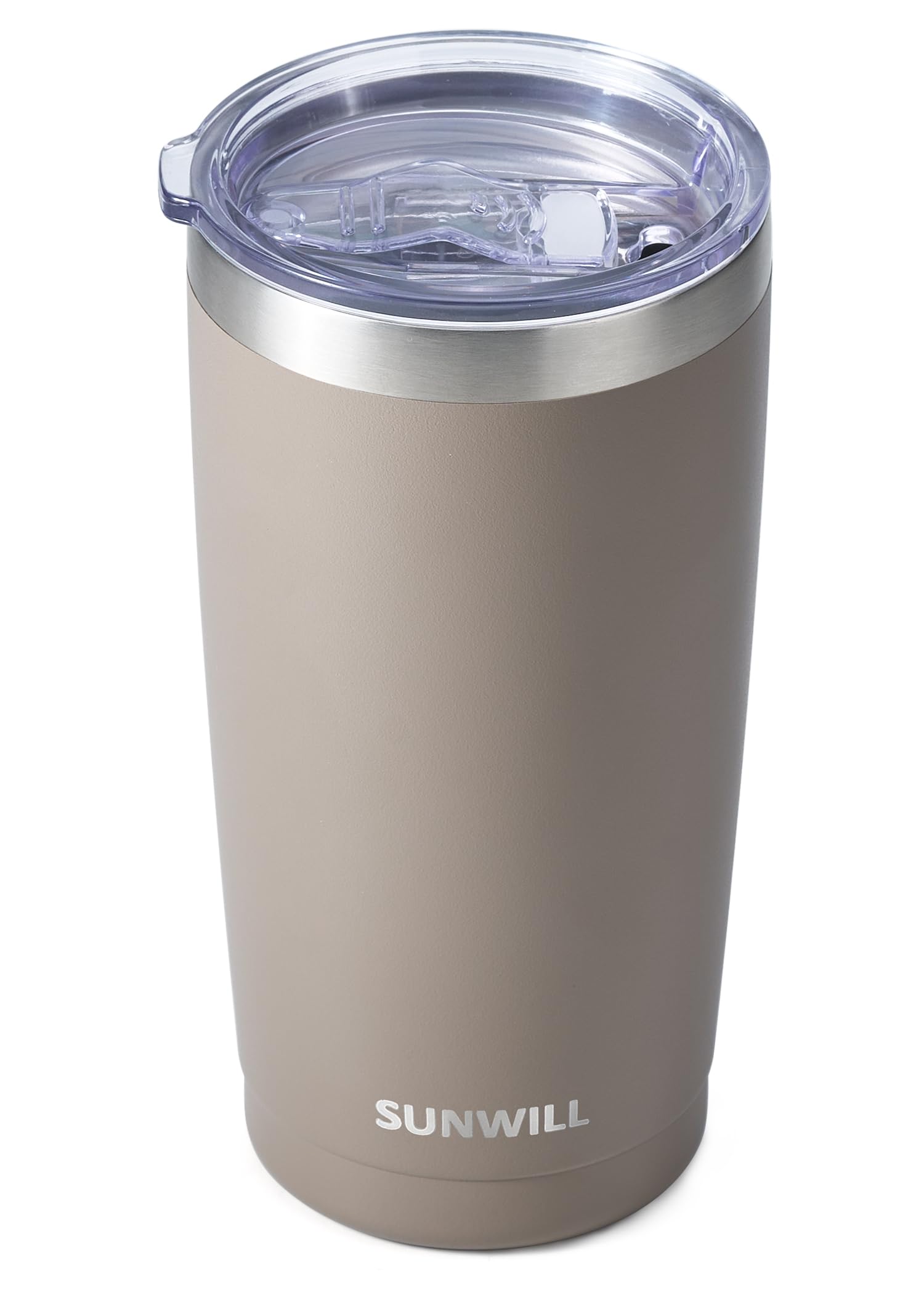 SUNWILL Travel Coffee Tumbler 20 oz front view for daily on-the-go hydration.