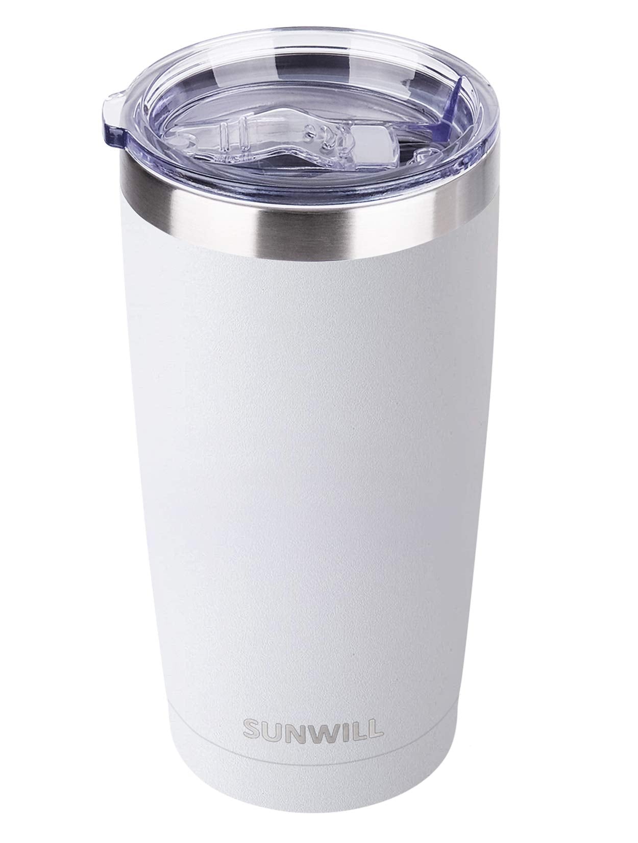 SunWill Travel Coffee Tumbler 20oz lid for easy sipping on the go