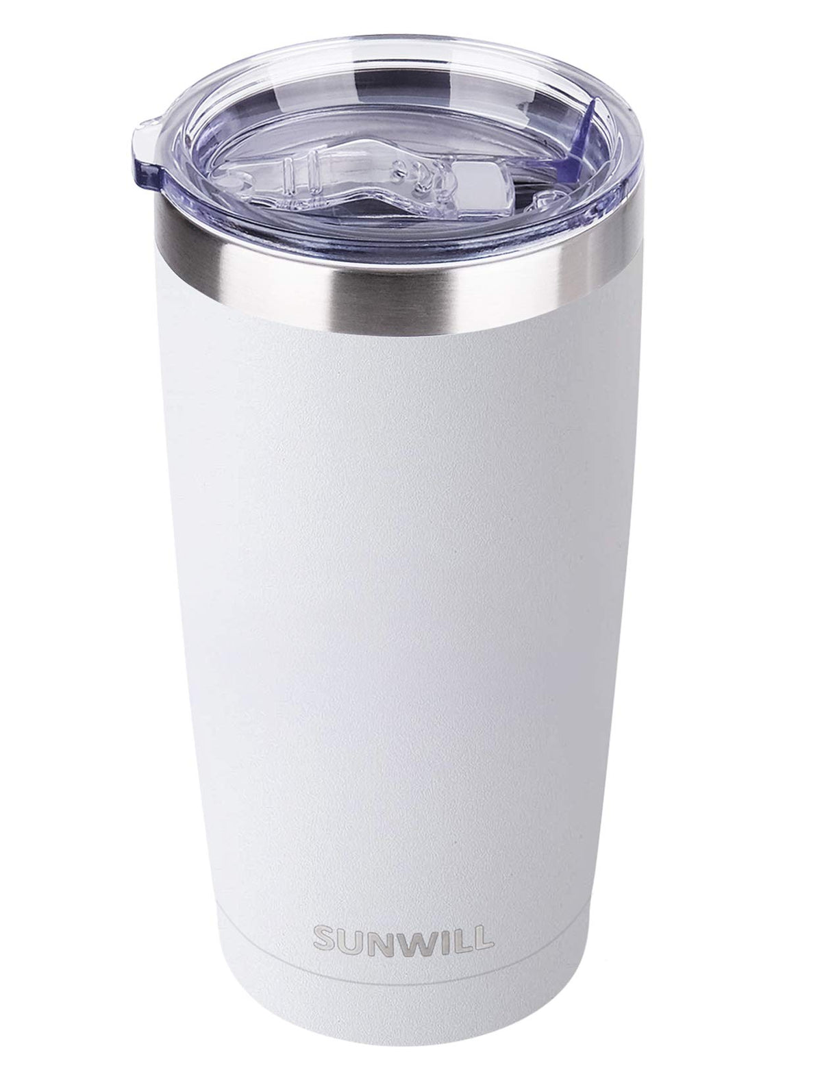 SunWill Travel Coffee Tumbler 20oz lid for easy sipping on the go