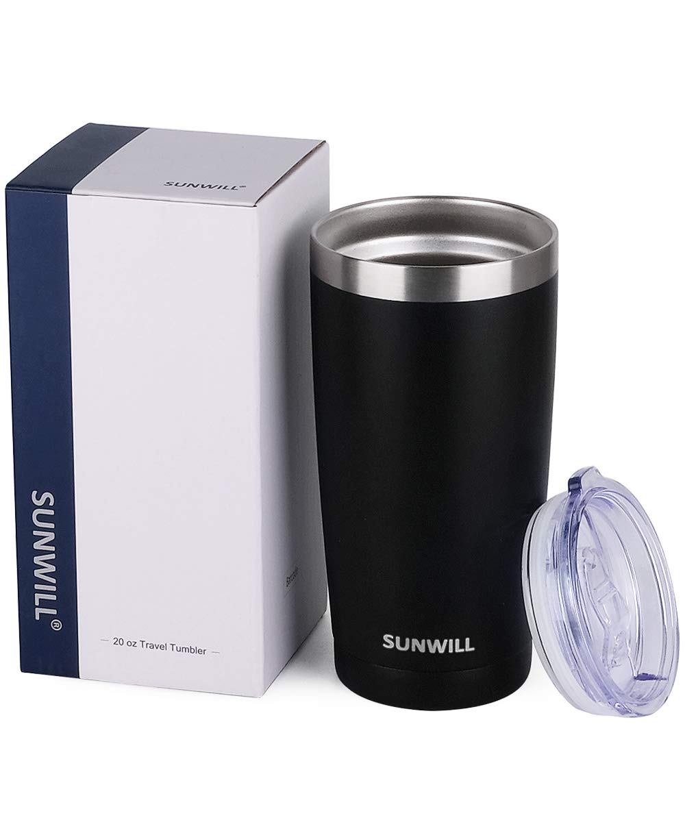 SUNWILL spill-proof cap with silicone gasket prevents leaks during driving and travel