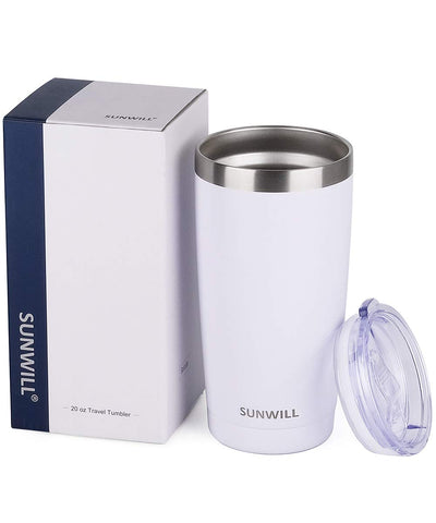 SunWill spill-proof lid with silicone gasket ensures mess-free sipping on the go