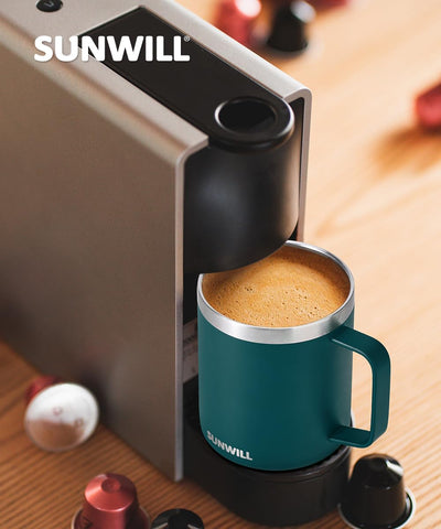 SUNWILL travel mug suits office or camping trips.
