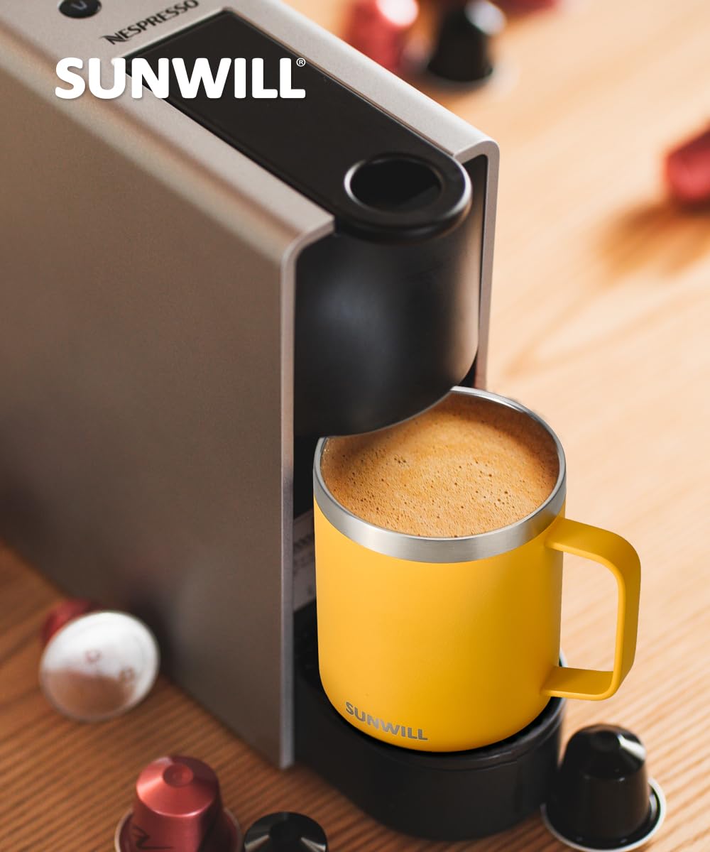 SunWill wide-mouth design is easy to fill, wash, and enjoy hot or cold beverages.