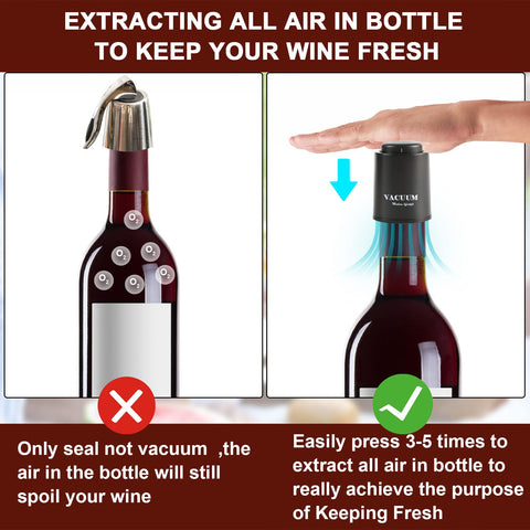 Sunwuun tight-seal wine bottle prevents spills and preserves freshness