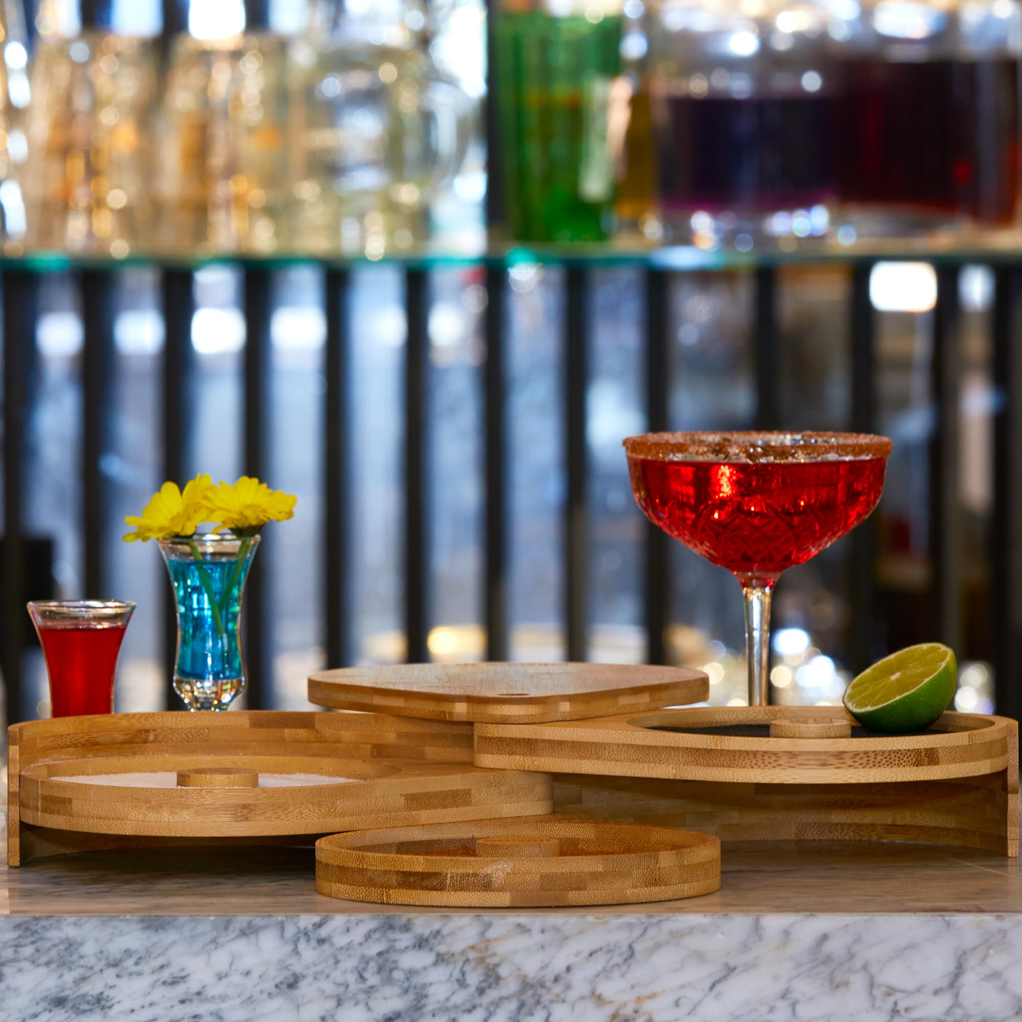Ready-to-serve margaritas setup suitable for gatherings