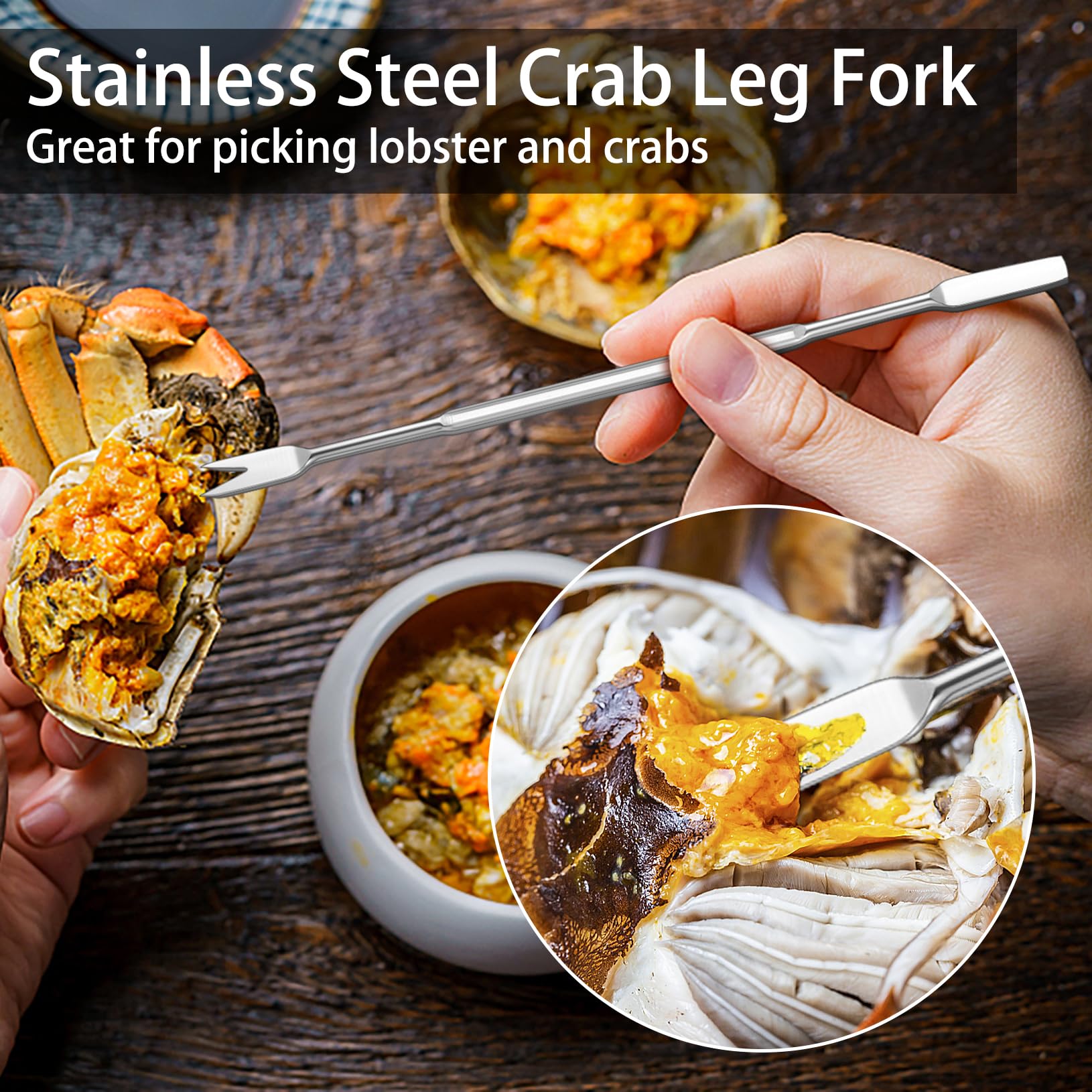 Suoundey crab cracker demonstrates sturdy leverage without crushing meat