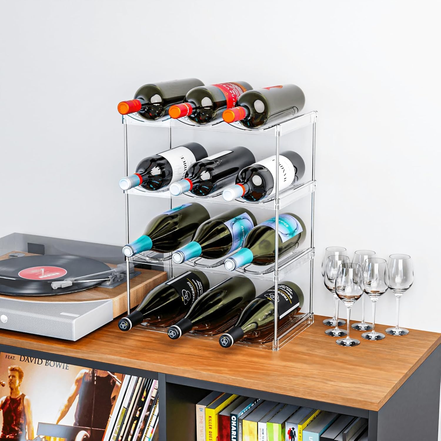 SuoXing easy-install posts for tool-free cabinet organization.