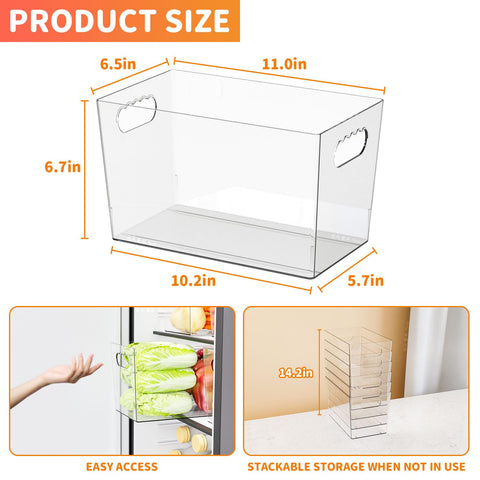 SuoXing pantry storage bin set keeps cans and boxes neatly arranged.