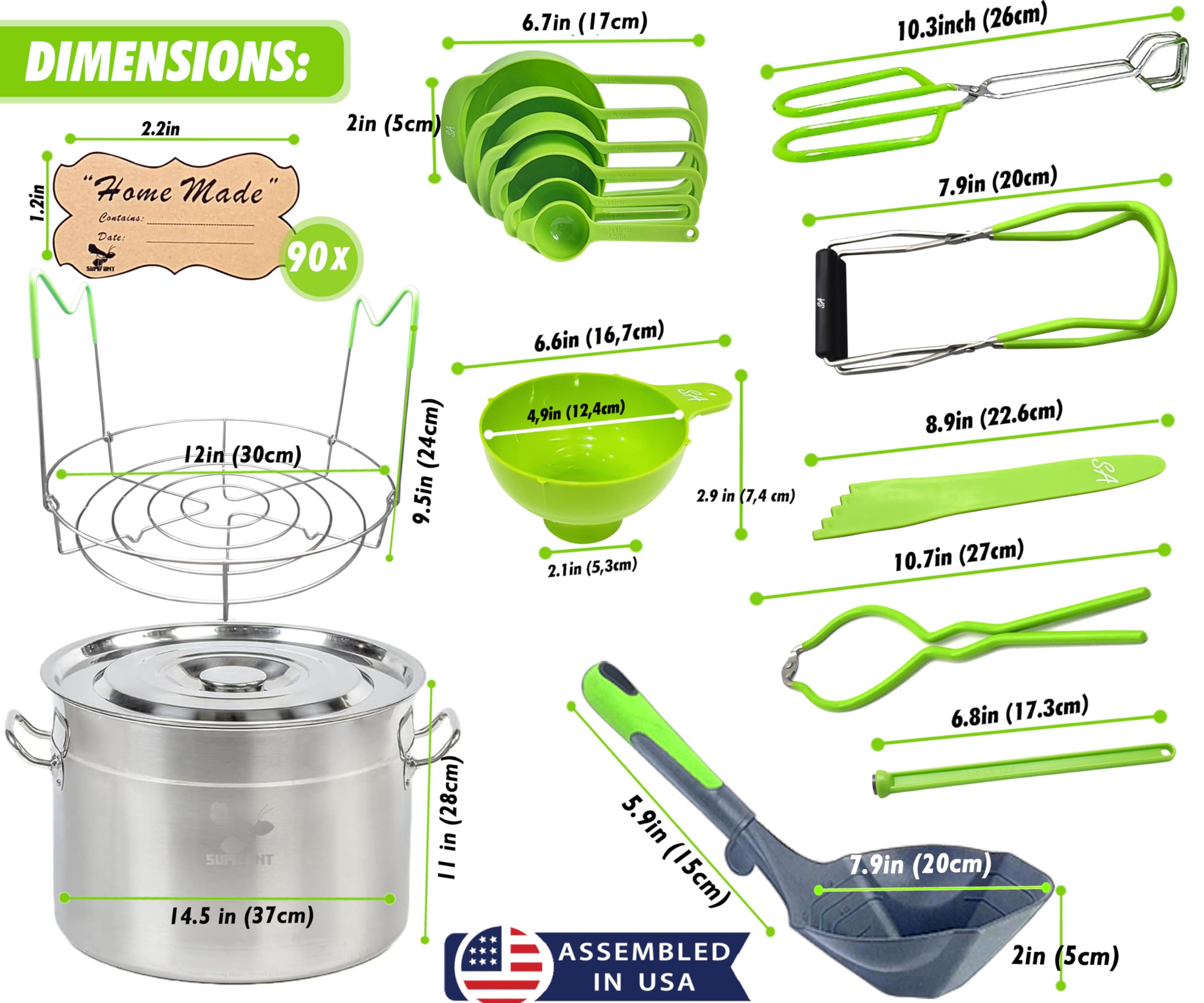 Supa Ant canning funnel helps clean, residue-free jar filling
