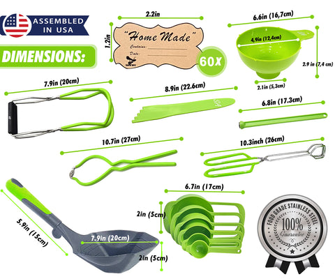 Supa Ant Canning Kit lid lifter keeps fingers away from steam.
