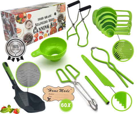 Supa Ant Canning Kit XL ladle provides precise, spill-free scooping.