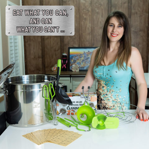 Supa Ant canning rack with foldable handles for easy jar lifting