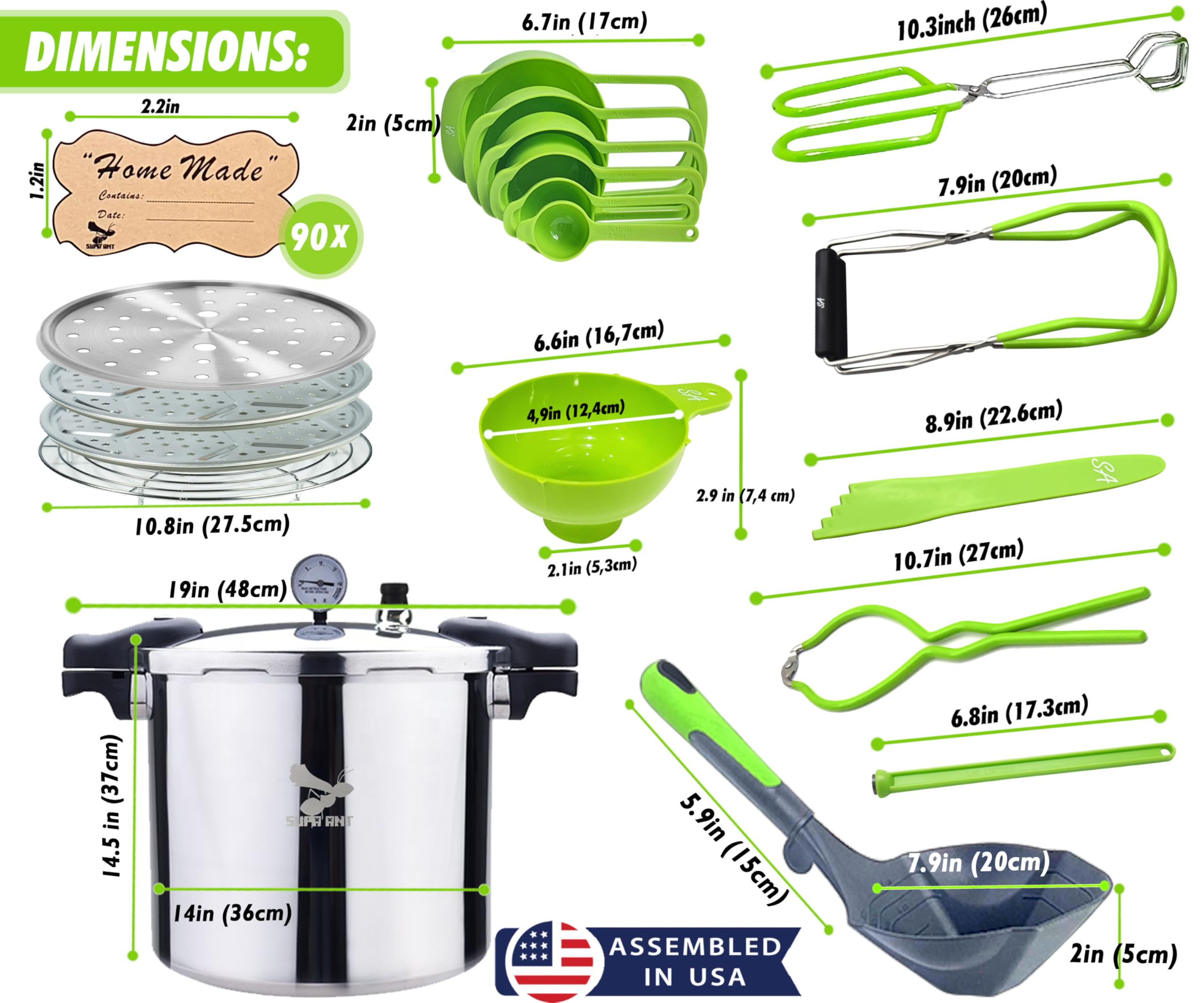 Supa Ant magnetic lid lifter ensures safe lid removal without burns.