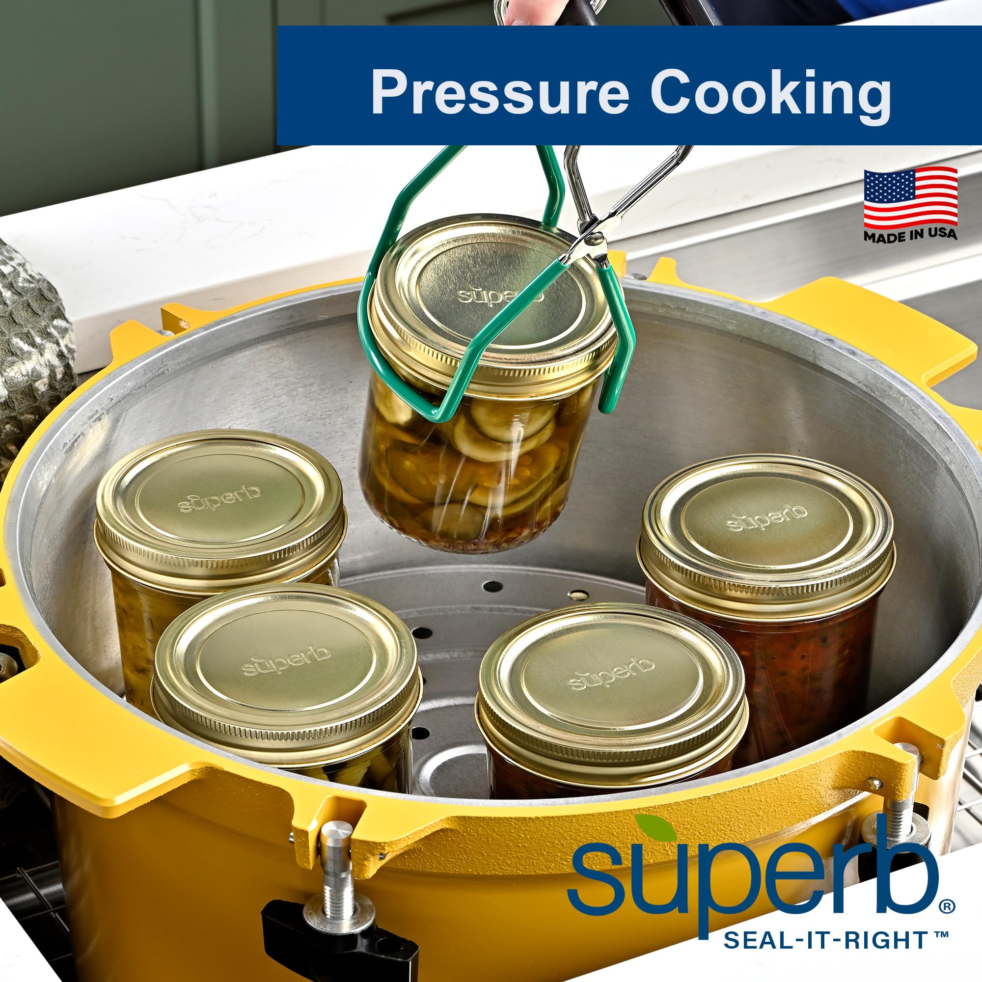 Detail of BluSeal rubber on Superb Sealing Solutions lid for stronger, longer-lasting seals.