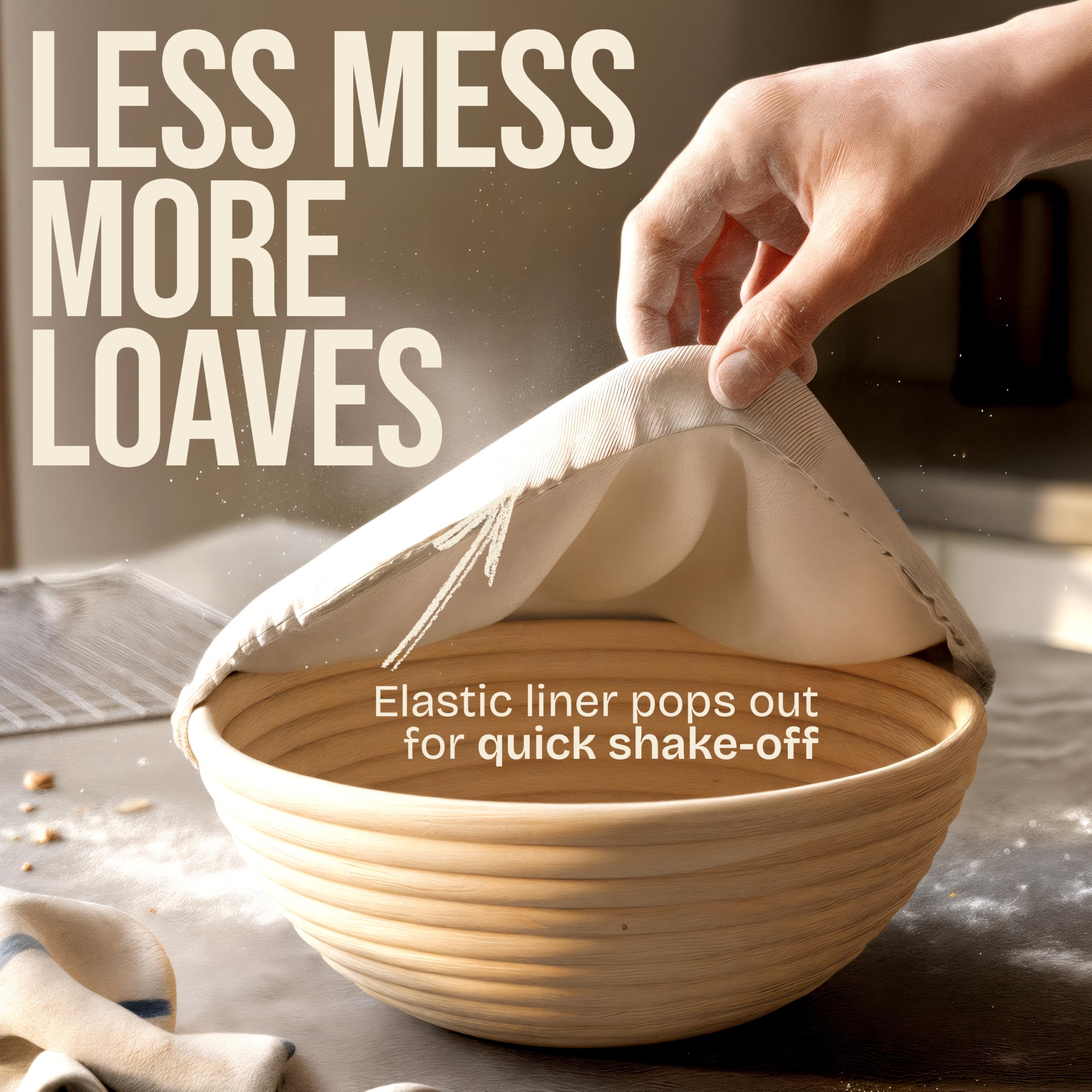 Superbaking Banneton beginner care manual supports dough handling and basket care.