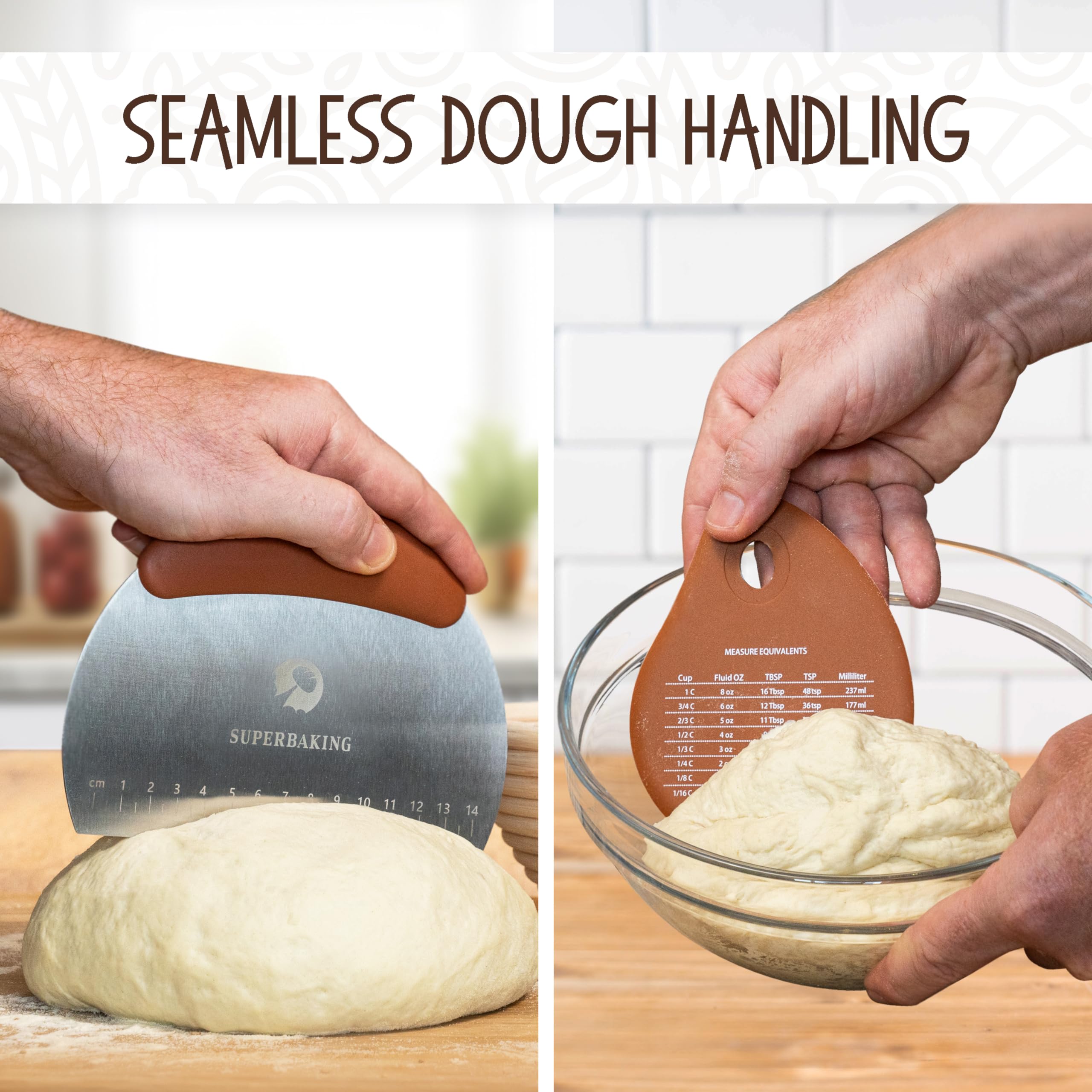 Superbaking nonstick dough release aids clean bread shaping