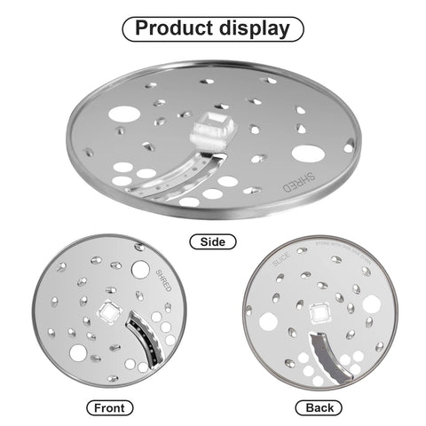 Superbobi 6.5-inch stainless disc blade close-up highlighting durability.