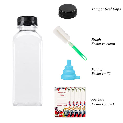 SUPERLELE bottle pack includes label, funnel, and brush for easy preparation
