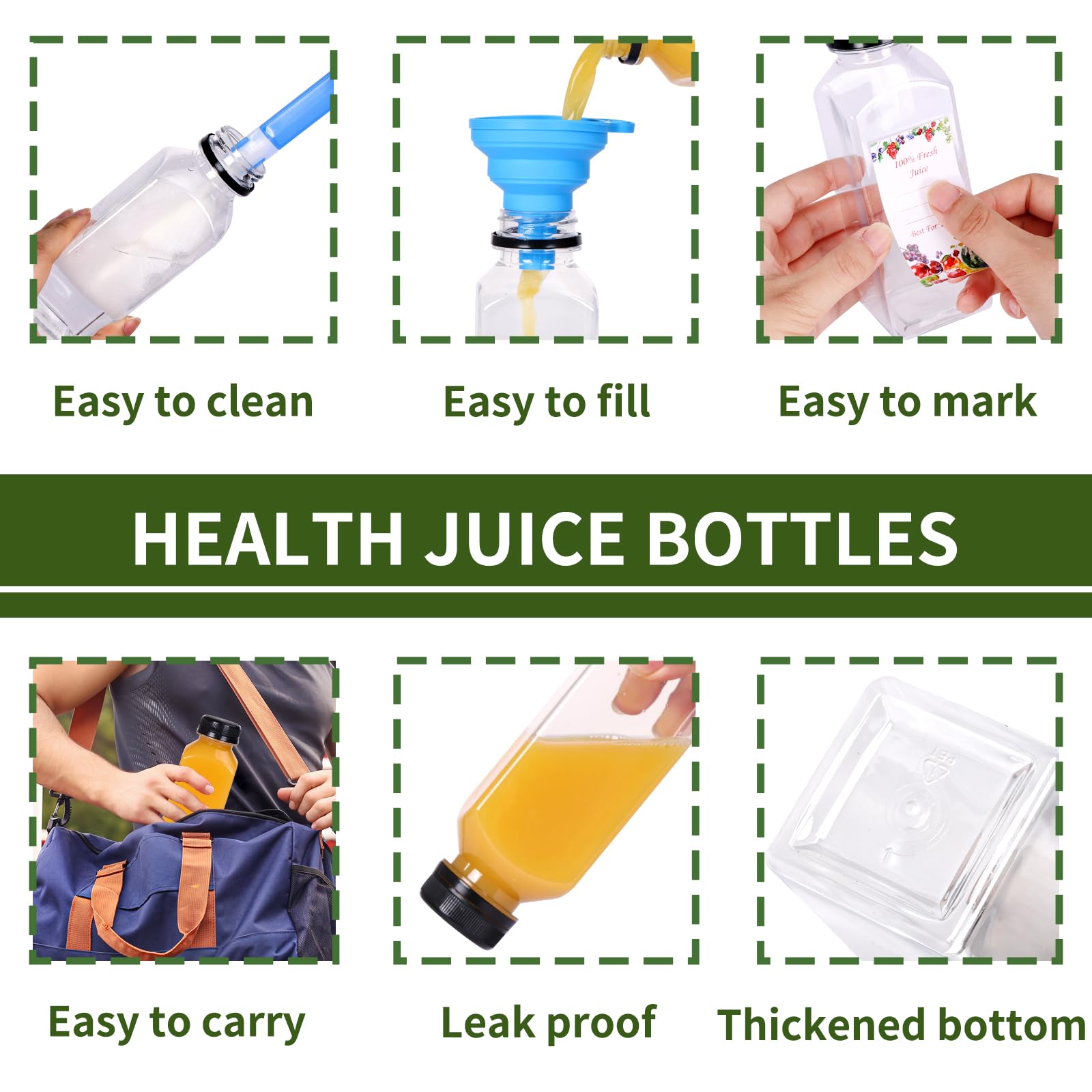 SUPERLELE leak-proof cap prevents spills during transport.
