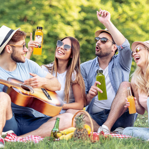 SUPERLELE multi-use bottles support juices, tea, coffee and smoothies at home