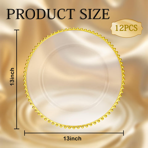 Supernal charger plates ideal for Christmas party table setup
