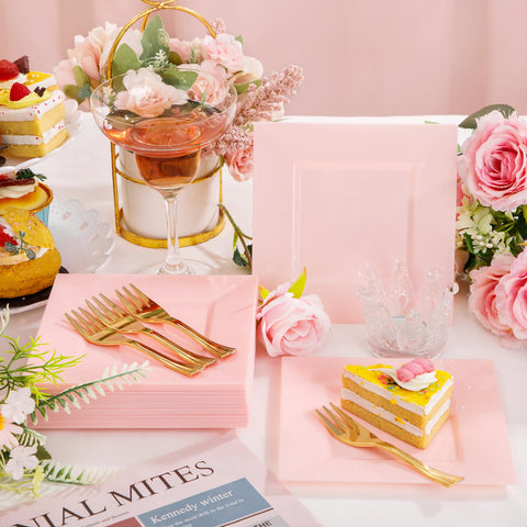 Supernal gold mini forks 5-inch for stylish place settings and easy serving.