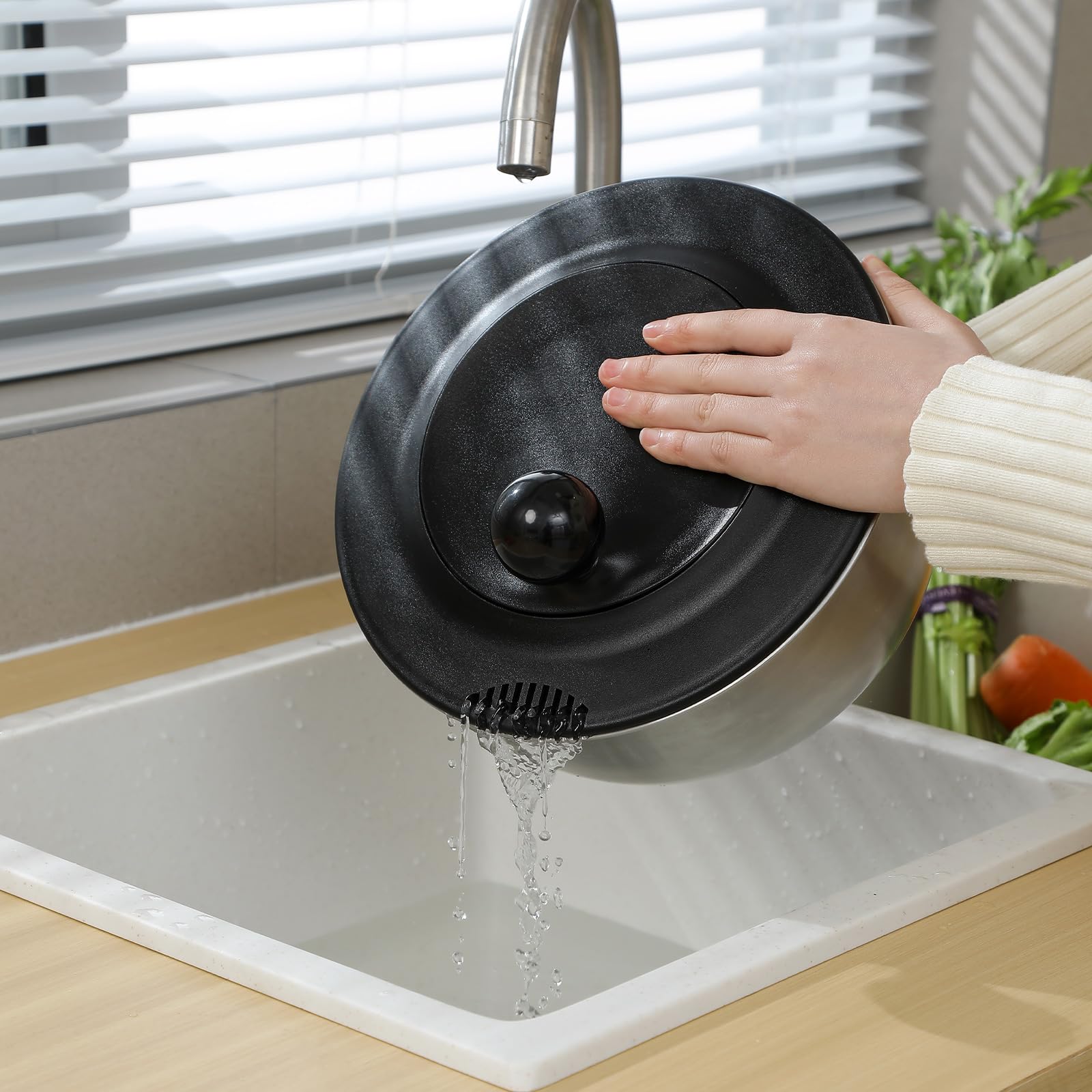Supernal nesting bowls with lids saving cabinet space and keeping ingredients fresh