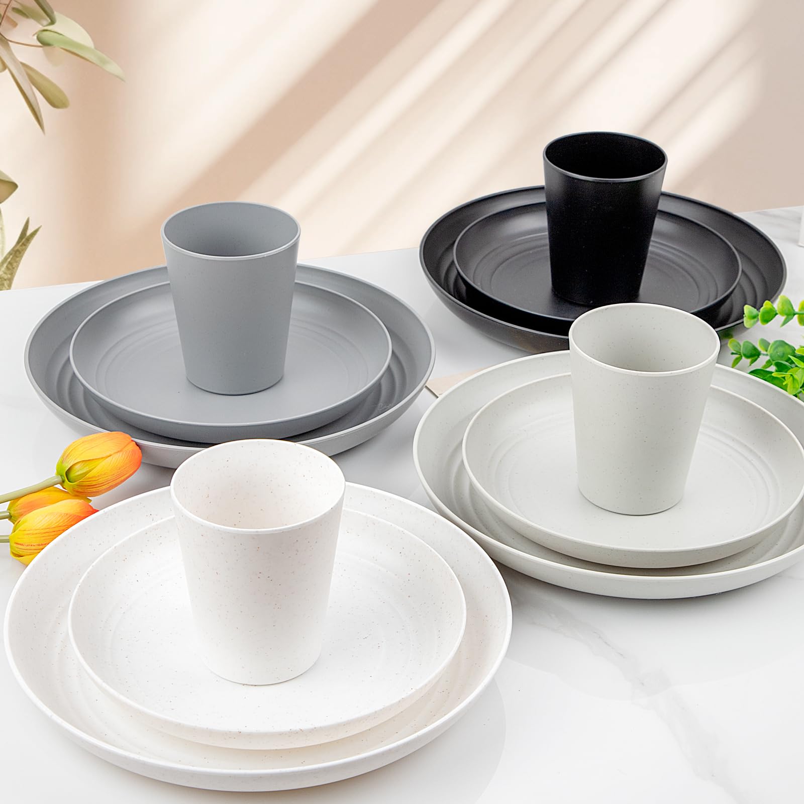 Supernal cereal bowls ideal for cereals, salads, or fruit