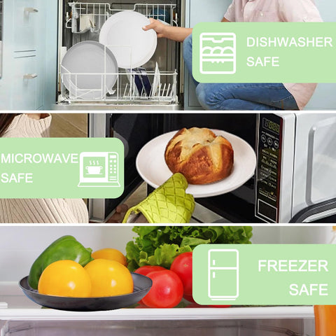 Supernal dinnerware is dishwasher-safe for easy cleanup