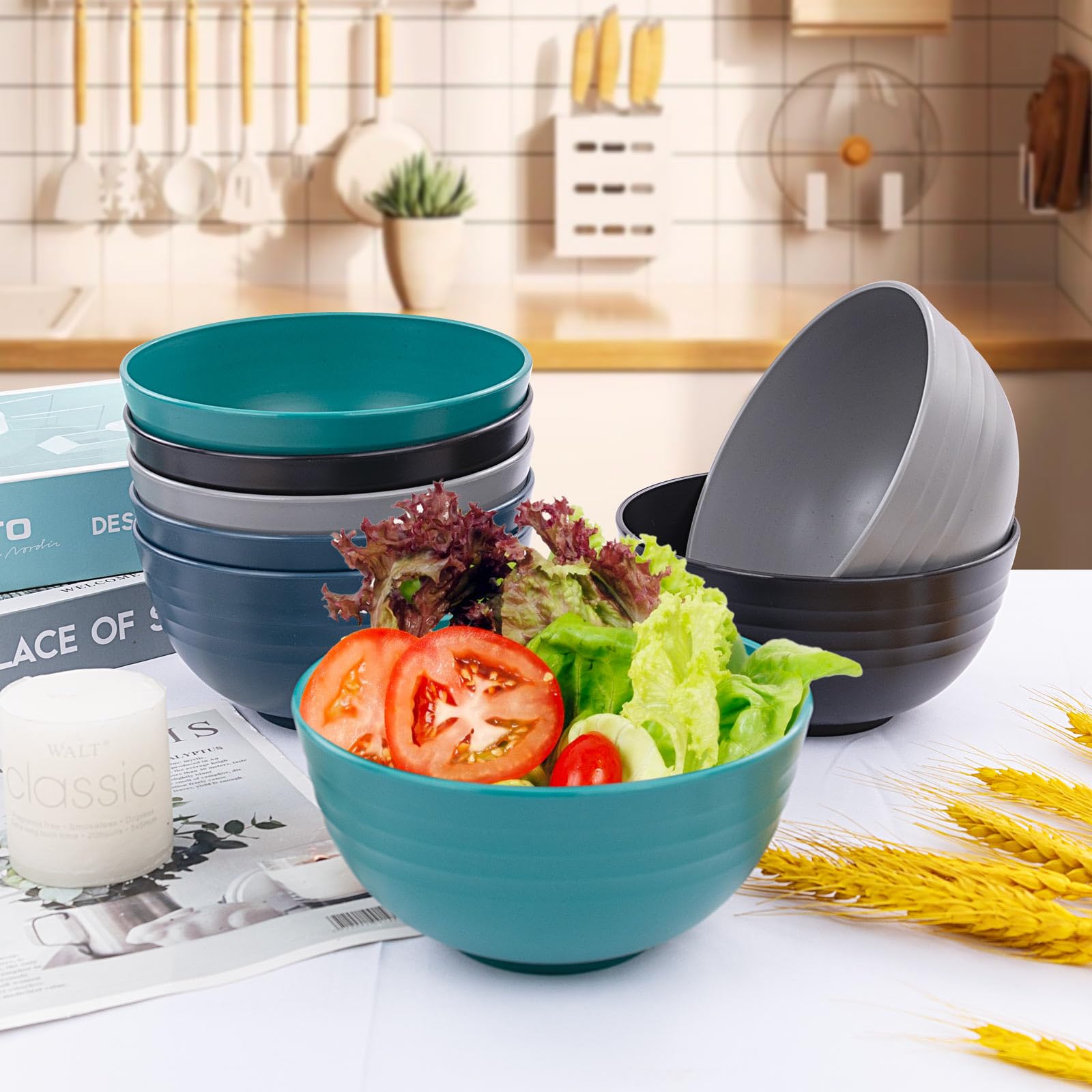 Supernal microwave-safe bowls warm leftovers quickly.