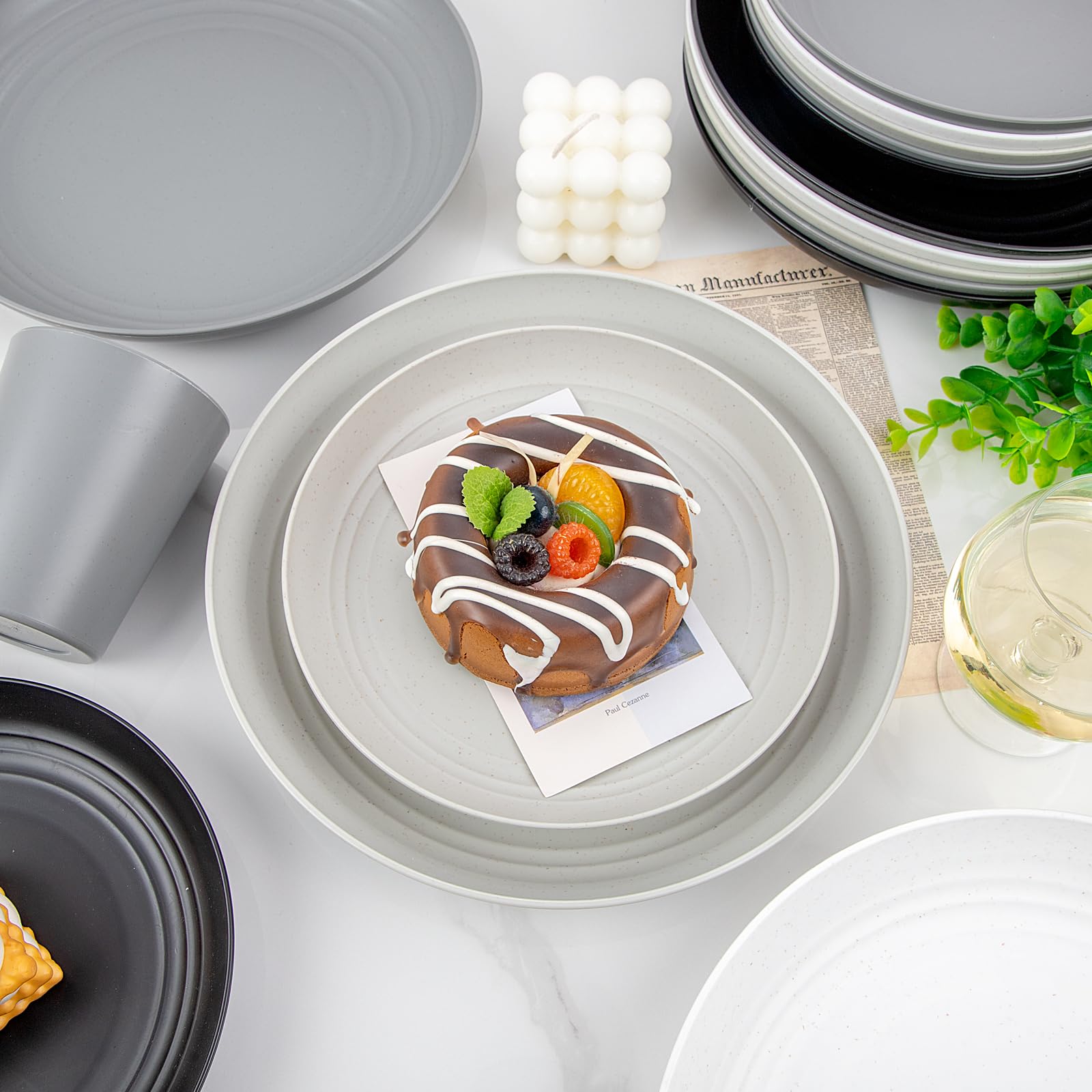 Supernal dinnerware is microwave-safe for reheating meals
