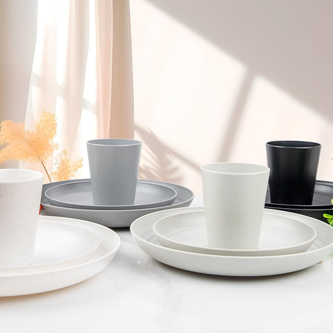 Supernal wheat straw design keeps countertops neat and space-saving