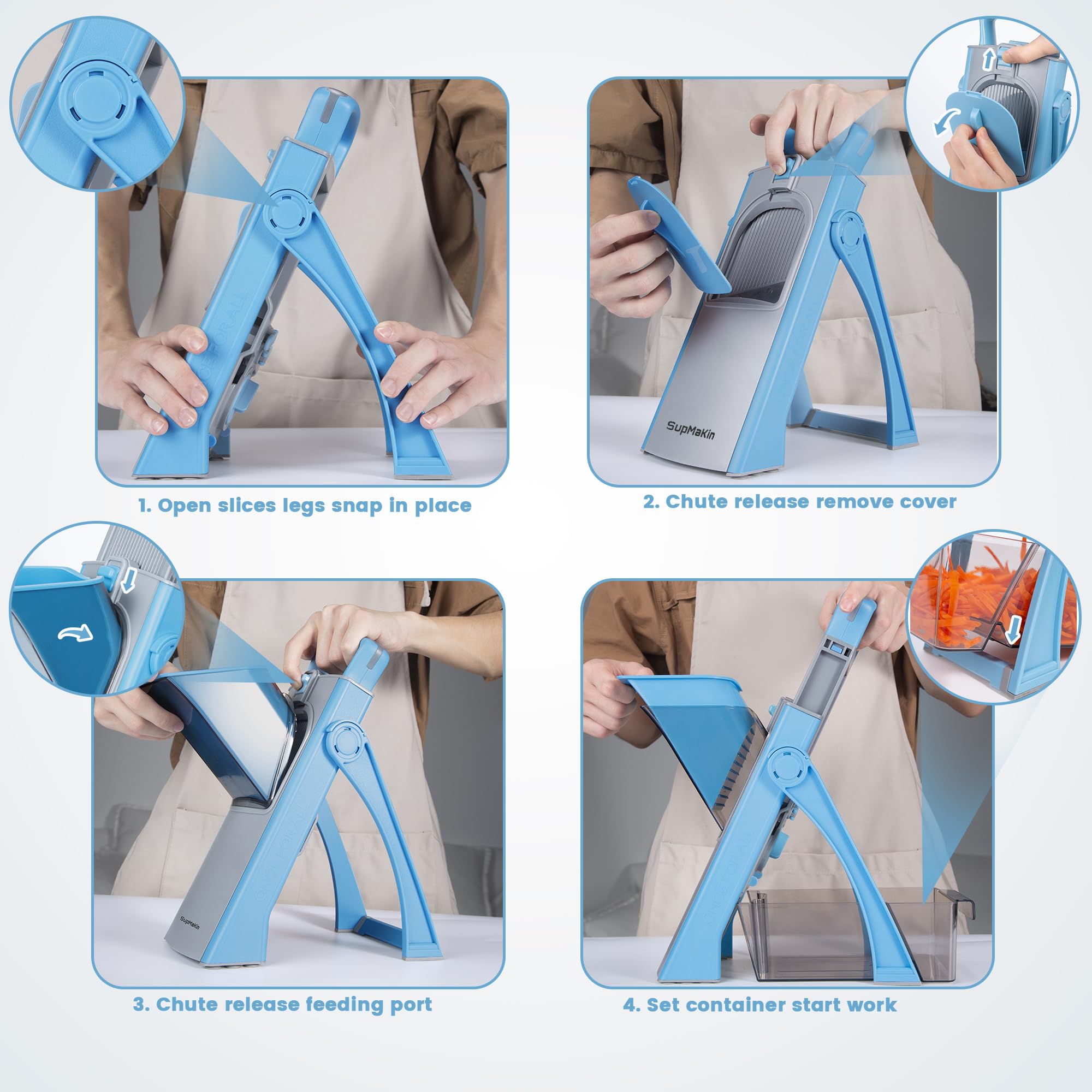 SupMaKin dishwasher-safe one-click disassembly simplifies cleaning