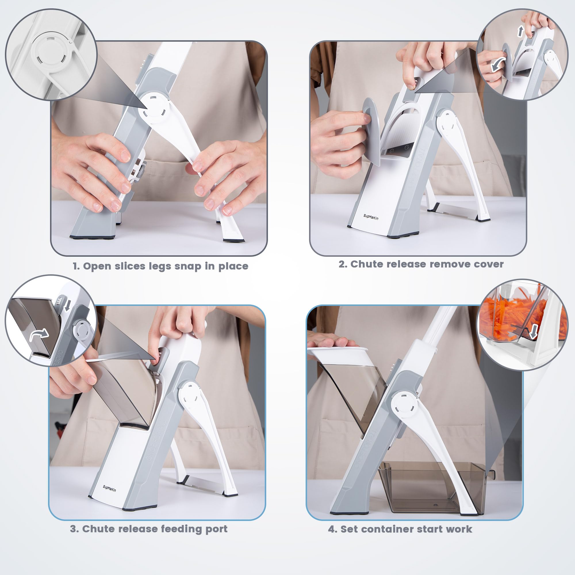 SupMaKin foldable design for compact storage after use.