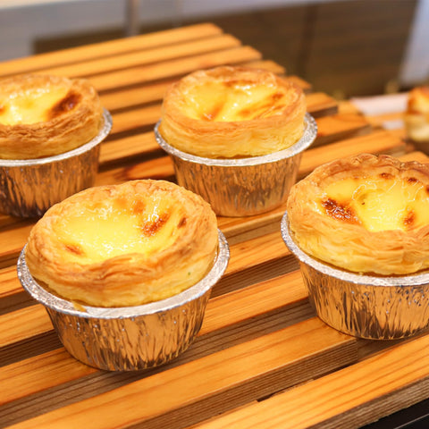 SUPPHOUS cups in oven ready for even heating.